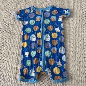 Little Sleepies Blue Cookie and Milk Bodysuit